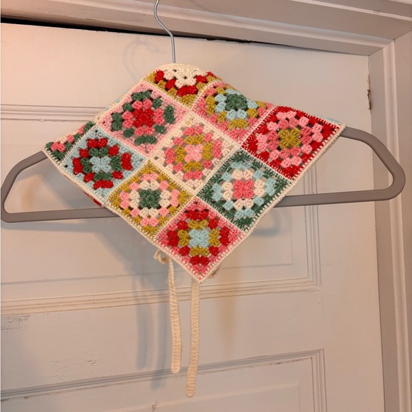 NWOT Crochet Granny Square Headpiece / Bandana – Boho Festival Style - Picture 4 of 4